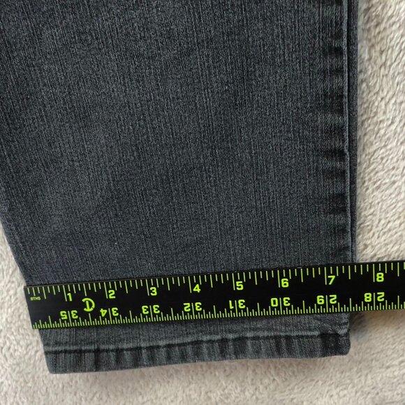 Lee Womens Jeans Size 14 Medium Straight Leg Classic Fit Gray Denim Casual - Picture 8 of 13